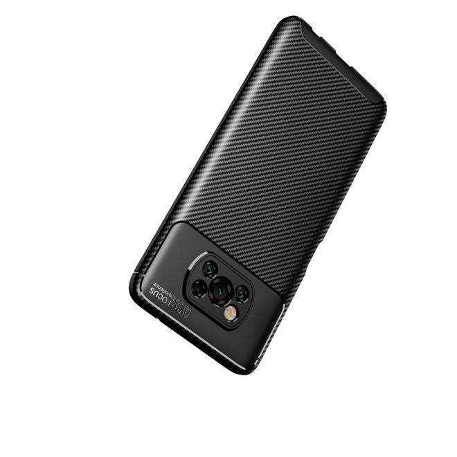Xiaomi Poco X3 Pro / X3 NFC Handyhülle - Carbon Fiber TPU Softcase Series - schwarz