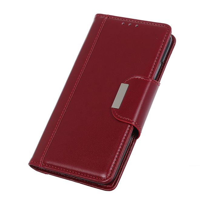 Nokia 3.4 Hülle - Stylisches Leder Bookcover - rot