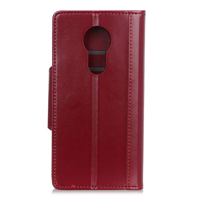 Nokia 3.4 Hülle - Stylisches Leder Bookcover - rot
