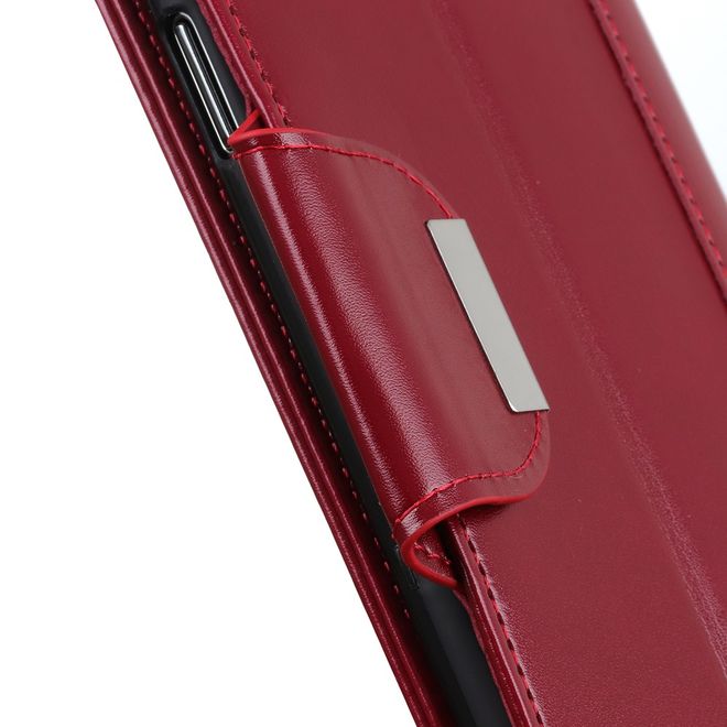 Nokia 3.4 Hülle - Stylisches Leder Bookcover - rot