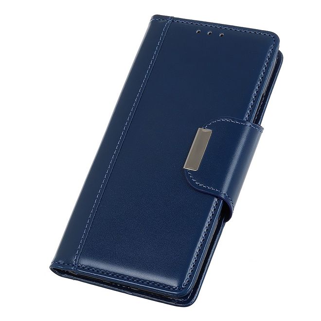 Nokia 3.4 Hülle - Stylisches Leder Bookcover - blau