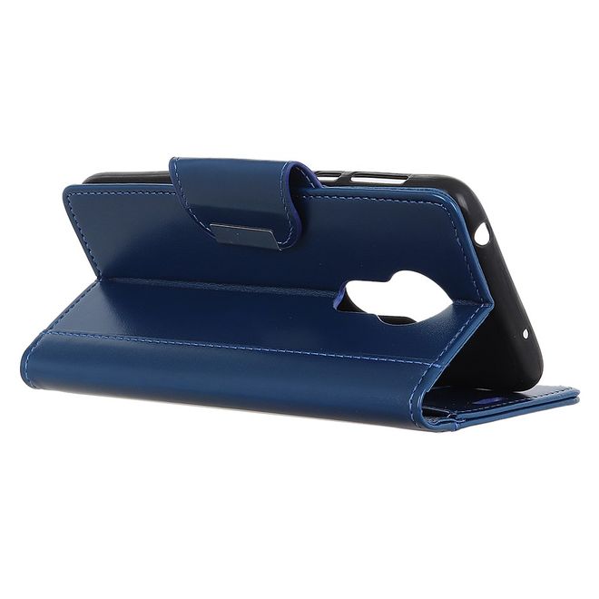 Nokia 3.4 Hülle - Stylisches Leder Bookcover - blau