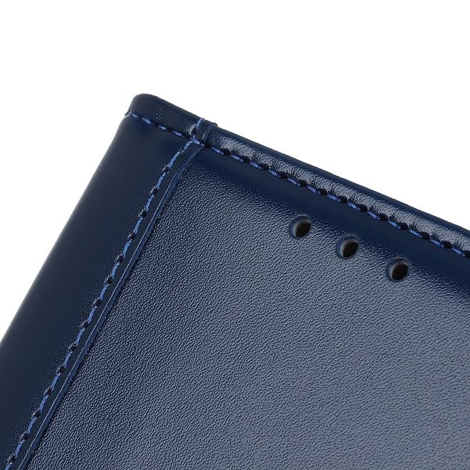 Nokia 3.4 Hülle - Stylisches Leder Bookcover - blau