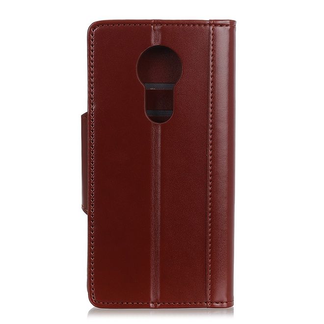 Nokia 3.4 Hülle - Stylisches Leder Bookcover - braun