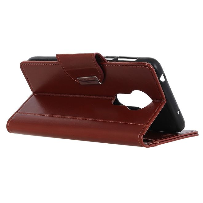 Nokia 3.4 Hülle - Stylisches Leder Bookcover - braun