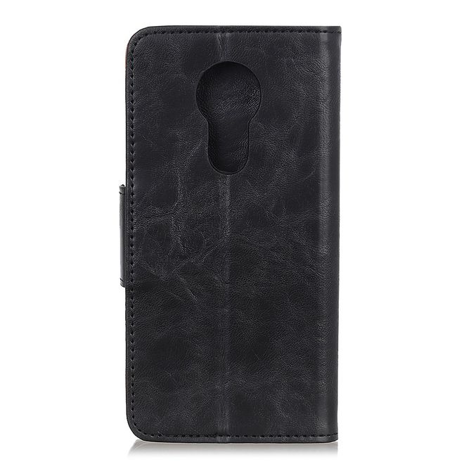 Nokia 3.4 Handyhülle - Crazy Horse IV Leder Bookcover Series - schwarz