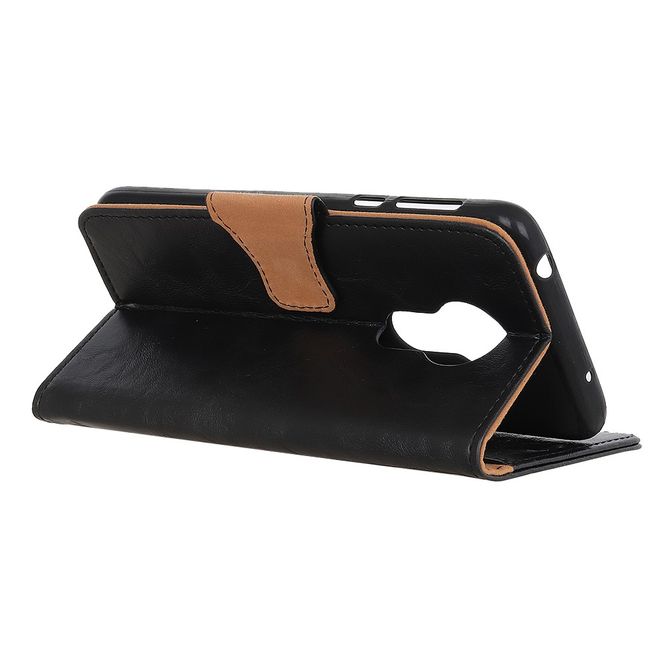 Nokia 3.4 Handyhülle - Crazy Horse IV Leder Bookcover Series - schwarz