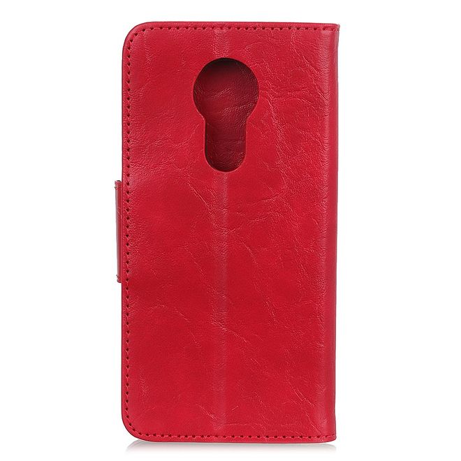 Nokia 3.4 Handyhülle - Crazy Horse IV Leder Bookcover Series - rot