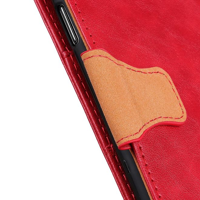 Nokia 3.4 Handyhülle - Crazy Horse IV Leder Bookcover Series - rot