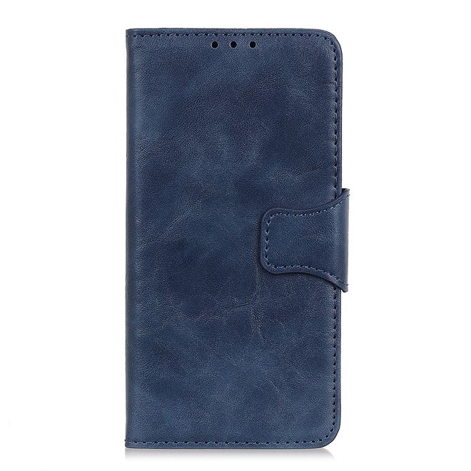 Nokia 3.4 Handyhülle - Crazy Horse IV Leder Bookcover Series - blau