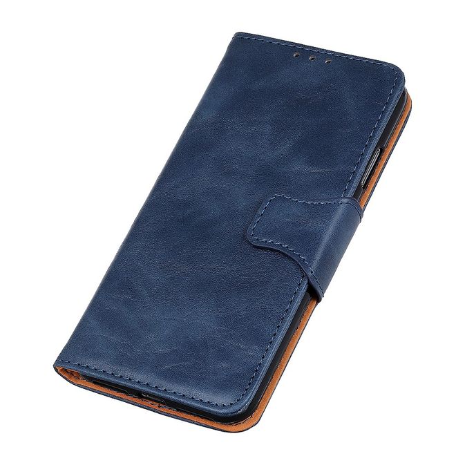 Nokia 3.4 Handyhülle - Crazy Horse IV Leder Bookcover Series - blau