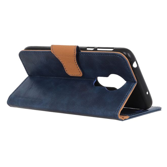 Nokia 3.4 Handyhülle - Crazy Horse IV Leder Bookcover Series - blau