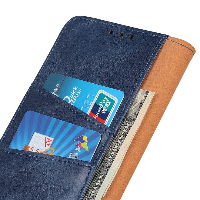 Nokia 3.4 Handyhülle - Crazy Horse IV Leder Bookcover Series - blau