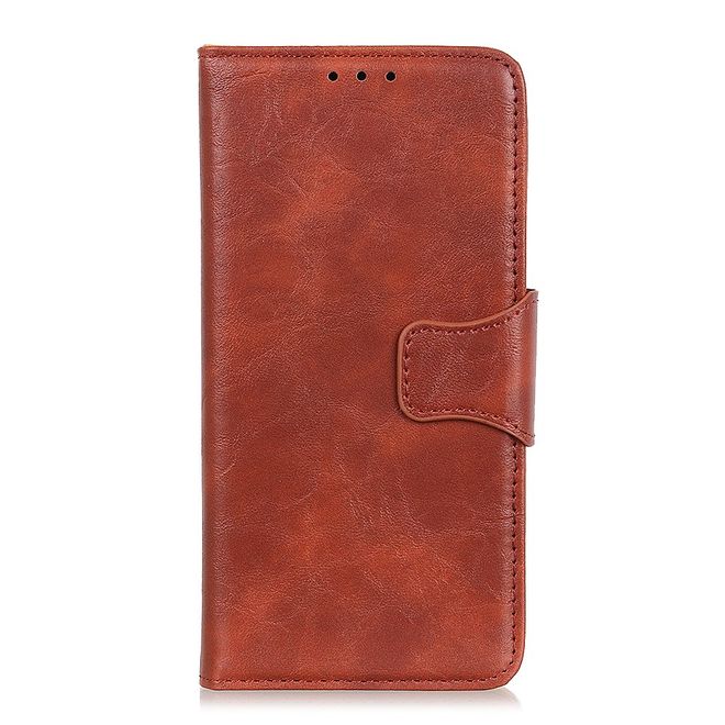 Nokia 3.4 Handyhülle - Crazy Horse IV Leder Bookcover Series - braun