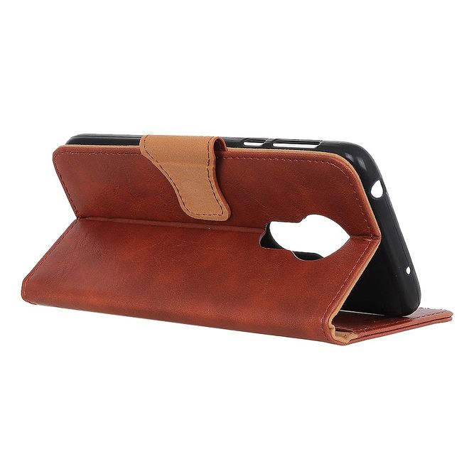 Nokia 3.4 Handyhülle - Crazy Horse IV Leder Bookcover Series - braun