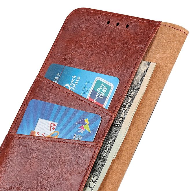 Nokia 3.4 Handyhülle - Crazy Horse IV Leder Bookcover Series - braun