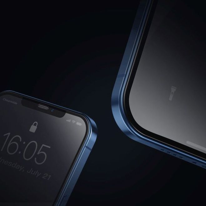 Baseus - iPhone 12 mini Panzerglas - Curved Frosted Displayschutz (0.25 mm) - matt schwarz