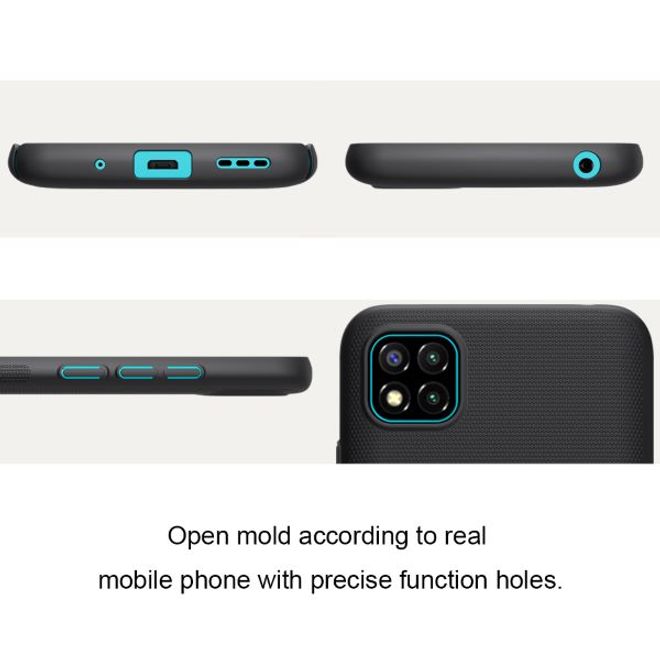 Nillkin - Xiaomi Poco C3 Hülle - Plastik Case - Super Frosted Shield Series - schwarz