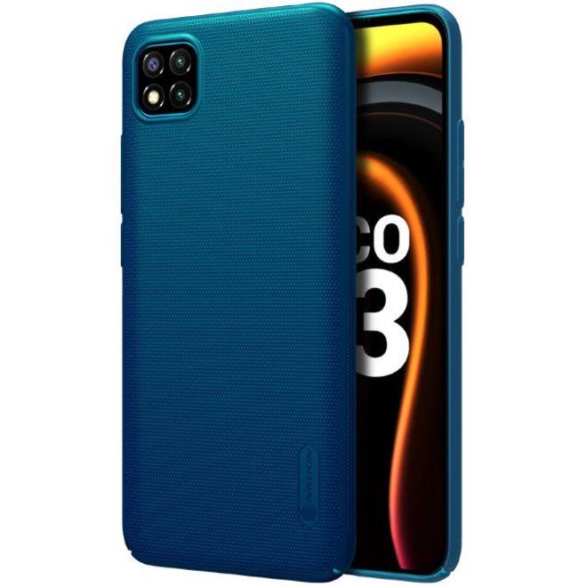 Nillkin - Xiaomi Poco C3 Hülle - Plastik Case - Super Frosted Shield Series - blau
