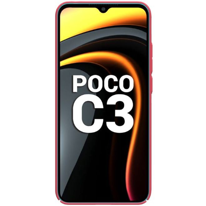 Nillkin - Xiaomi Poco C3 Hülle - Plastik Case - Super Frosted Shield Series - rot