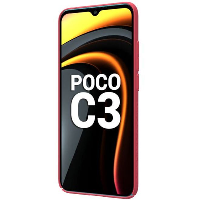 Nillkin - Xiaomi Poco C3 Hülle - Plastik Case - Super Frosted Shield Series - rot