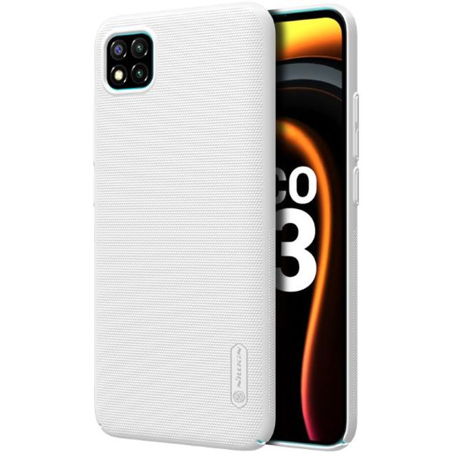 Nillkin - Xiaomi Poco C3 Hülle - Plastik Case - Super Frosted Shield Series - weiss