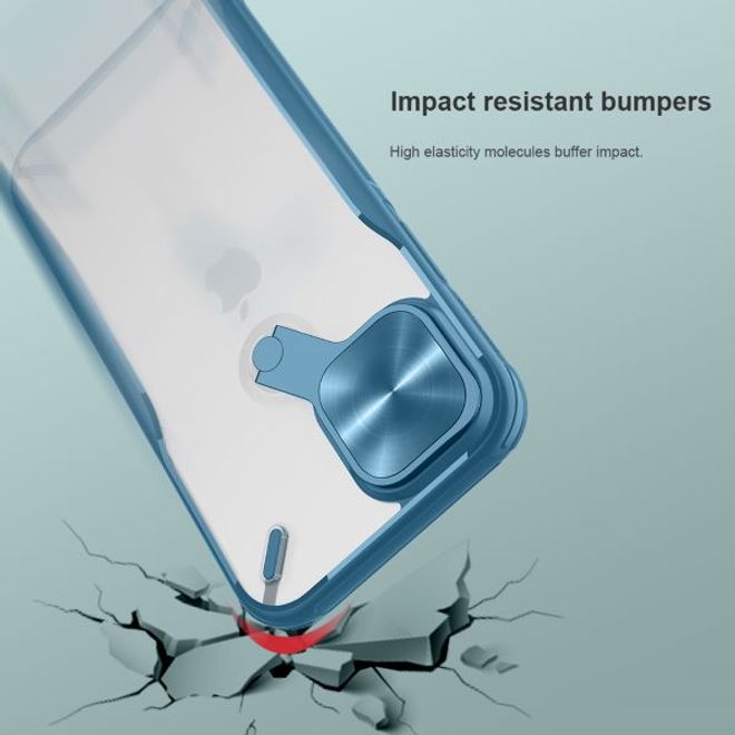 Nillkin - iPhone 12 mini Hülle - Hardcase mit Kickstand - Cyclops Series - schwarz