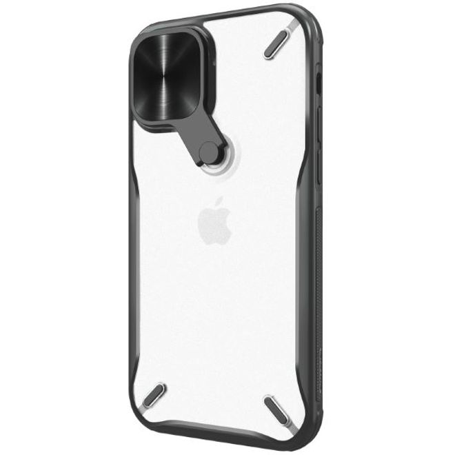 Nillkin - iPhone 12 mini Hülle - Hardcase mit Kickstand - Cyclops Series - schwarz