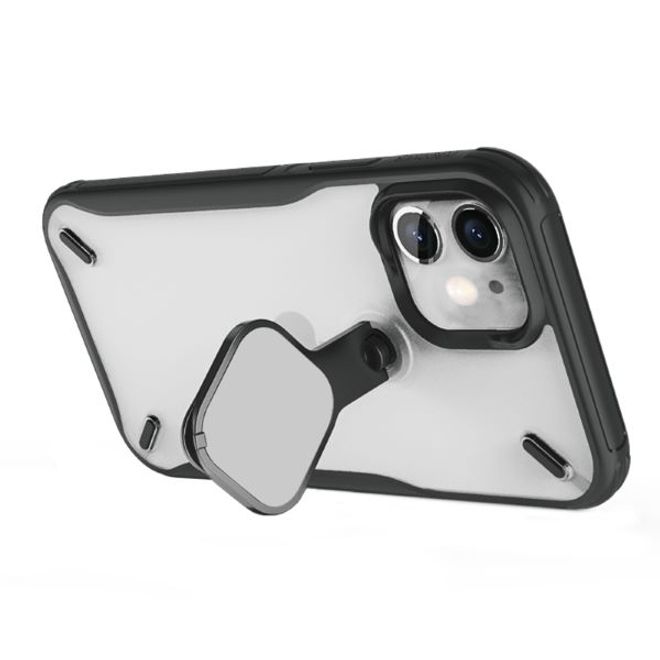 Nillkin - iPhone 12 mini Hülle - Hardcase mit Kickstand - Cyclops Series - schwarz