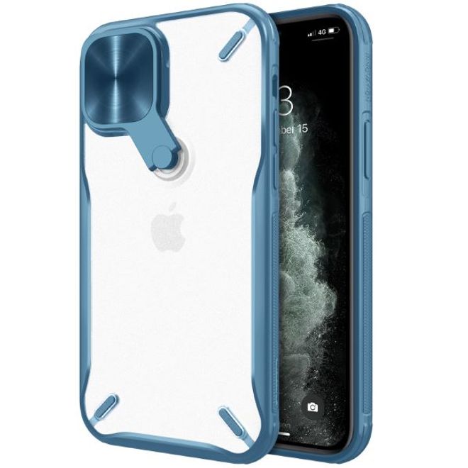 Nillkin - iPhone 12 mini Hülle - Hardcase mit Kickstand - Cyclops Series - blau