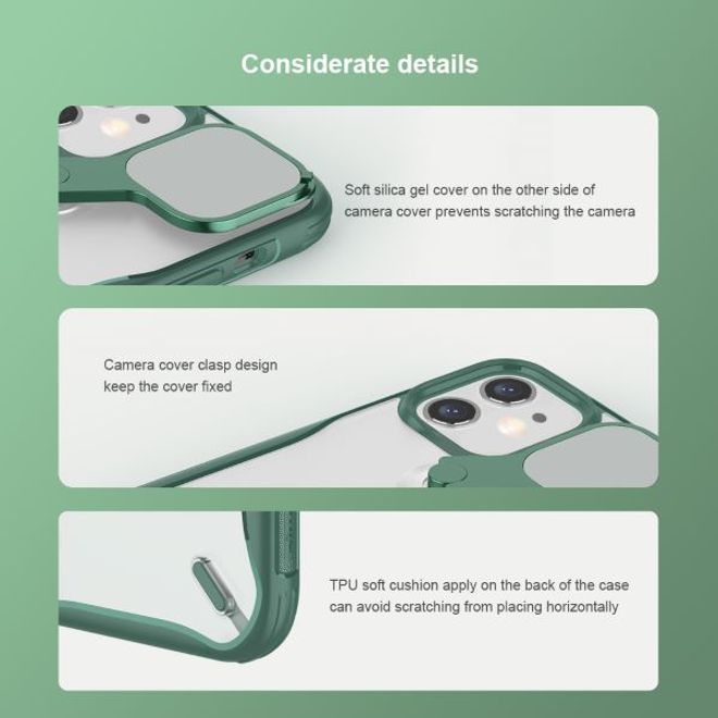 Nillkin - iPhone 12 mini Hülle - Hardcase mit Kickstand - Cyclops Series - rot