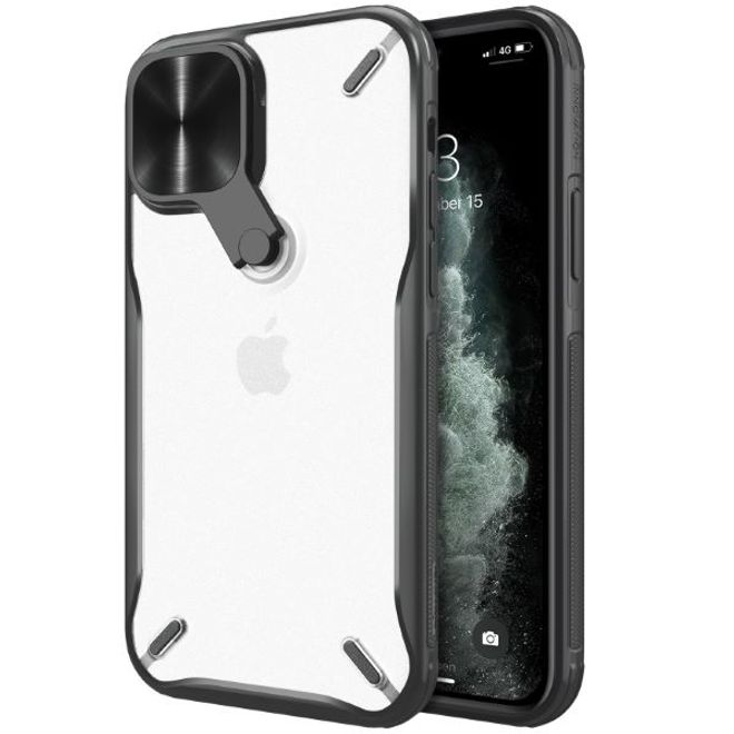 Nillkin - iPhone 12 Pro Max Hülle - Hardcase mit Kickstand - Cyclops Series - schwarz