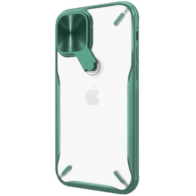 Nillkin - iPhone 12 Pro Max Hülle - Hardcase mit Kickstand - Cyclops Series - dunkelgrün