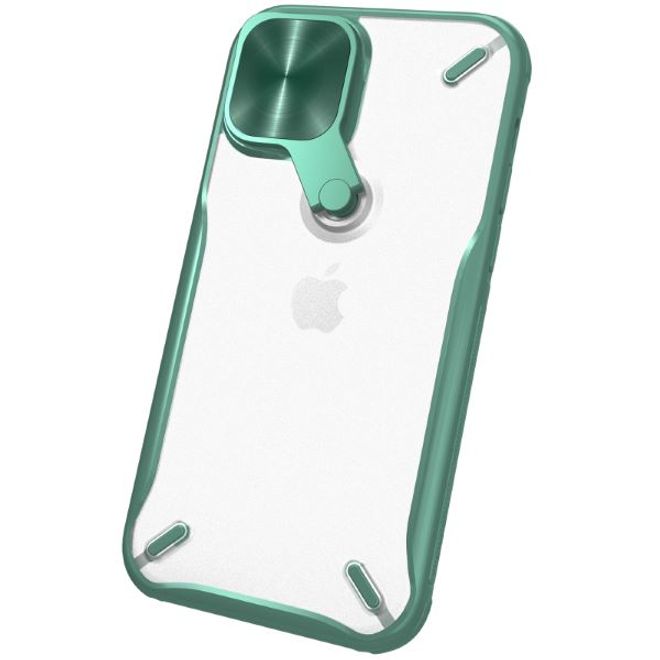 Nillkin - iPhone 12 Pro Max Hülle - Hardcase mit Kickstand - Cyclops Series - dunkelgrün