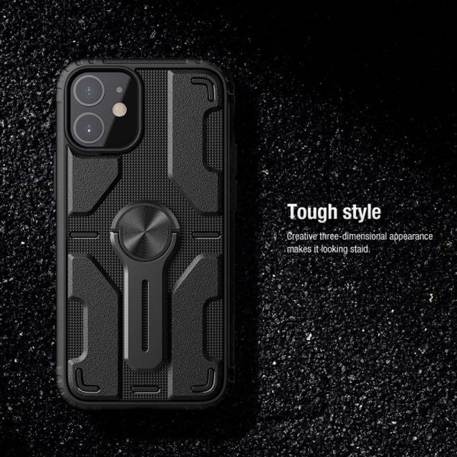 Nillkin - iPhone 12 mini Hülle - Hardcase mit Kickstand - Medley Series - grün