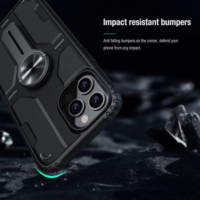 Nillkin - iPhone 12 Pro Max Hülle - Hardcase mit Kickstand - Medley Series - schwarz