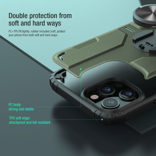 Nillkin - iPhone 12 Pro Max Hülle - Hardcase mit Kickstand - Medley Series - blau