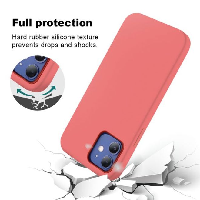 iPhone 12 mini Silicone Case - MagSafe Series Hülle - Zitruspink
