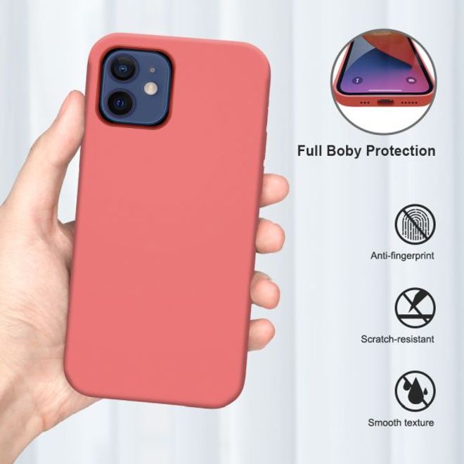 iPhone 12 mini Silicone Case - MagSafe Series Hülle - Zitruspink