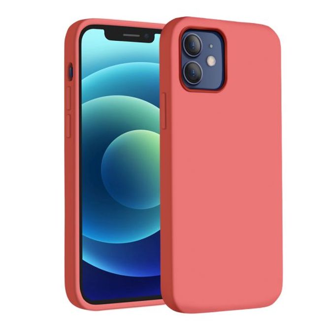 iPhone 12 mini Silicone Case - MagSafe Series Hülle - Zitruspink