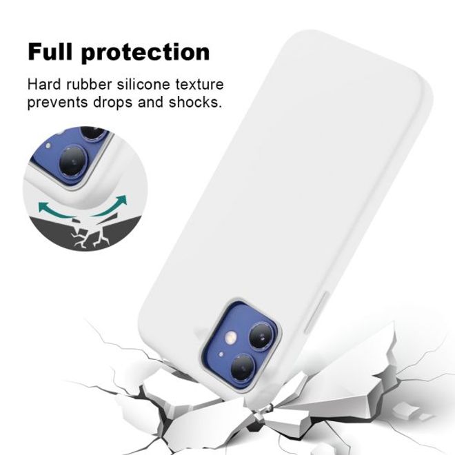 iPhone 12 mini Silicone Case - MagSafe Series Hülle - Weiss