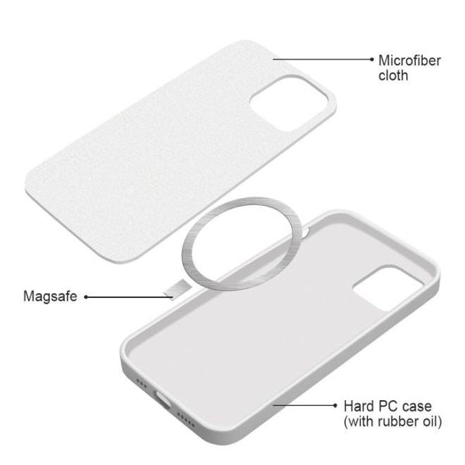 iPhone 12 mini Silicone Case - MagSafe Series Hülle - Weiss