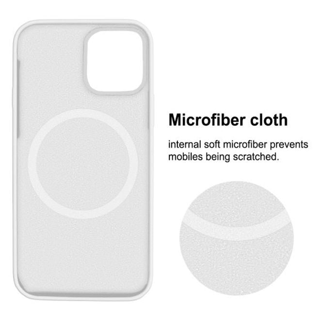 iPhone 12 mini Silicone Case - MagSafe Series Hülle - Weiss