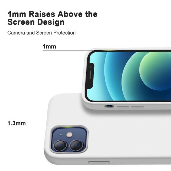 iPhone 12 mini Silicone Case - MagSafe Series Hülle - Weiss