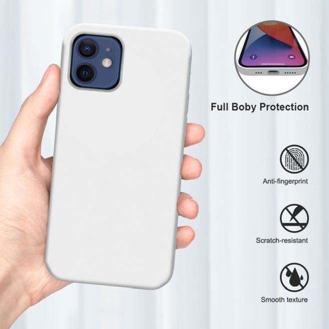 iPhone 12 mini Silicone Case - MagSafe Series Hülle - Weiss