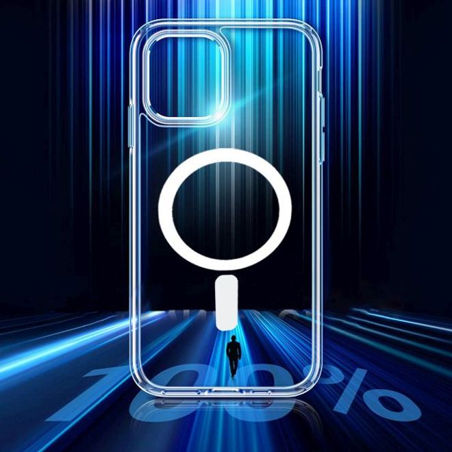 Coque transparente pour iPhone 12 mini (PC/TPU) - Série MagSafe - Transparente