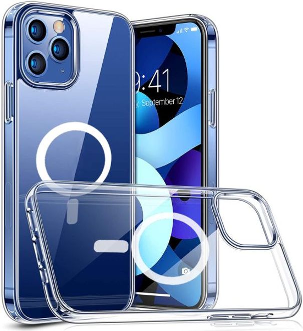 Coque transparente pour iPhone 12 / iPhone 12 Pro (PC/TPU) - Série MagSafe - transparente