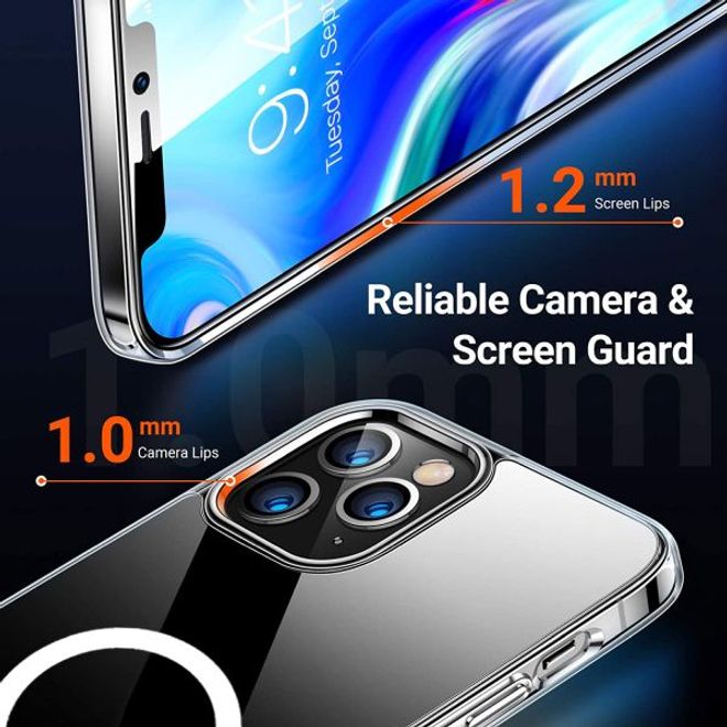 Coque transparente pour iPhone 12 / iPhone 12 Pro (PC/TPU) - Série MagSafe - transparente