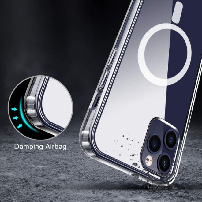 Coque transparente pour iPhone 12 / iPhone 12 Pro (PC/TPU) - Série MagSafe - transparente