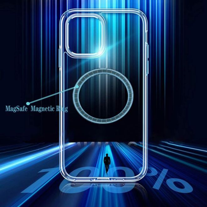 Coque transparente pour iPhone 12 / iPhone 12 Pro (PC/TPU) - Série MagSafe - transparente